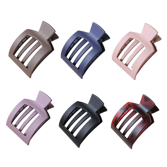 TikTok Trending Flat Large Hair Claw Clips Assorted Colors