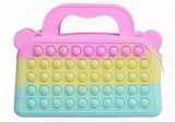 Fidget Pop Pastel Purse with Gold Chain Strap