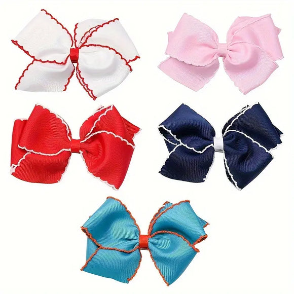 Moon Design Hair Bow