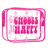 Preppy Clear Bag with Zipper