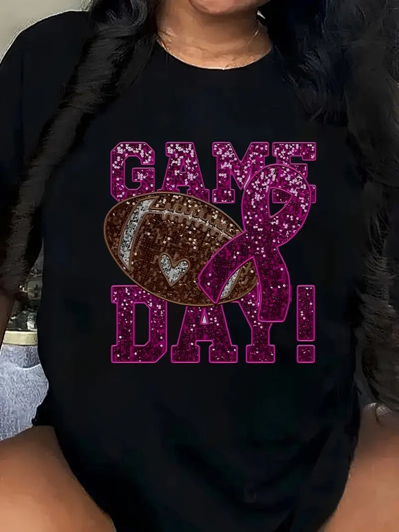 Game Day Glitter Awareness T-Shirt