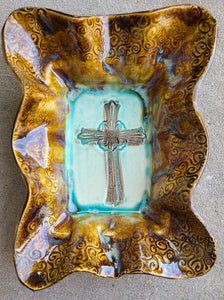Turquoise Cross - Friendship Bowl