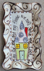 Church As for Me (Small Rectangle Plate)