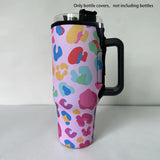 Colorful Leopard Print Cup Cover 40 oz