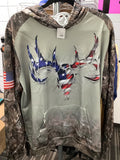 JK Camo American Flag Hoodie