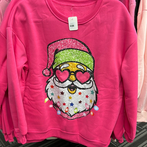 Heart Eye Santa Sweatshirt