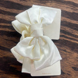 Satin Bow Claw Clips