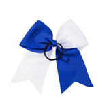 Blue & White Hair Bow Ponytail