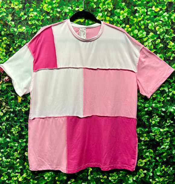 Color block Inside Out Top