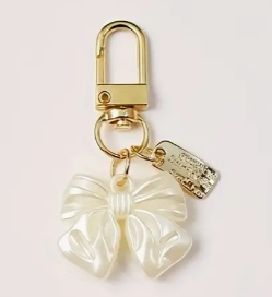 Pearl Bow Hanging Charm