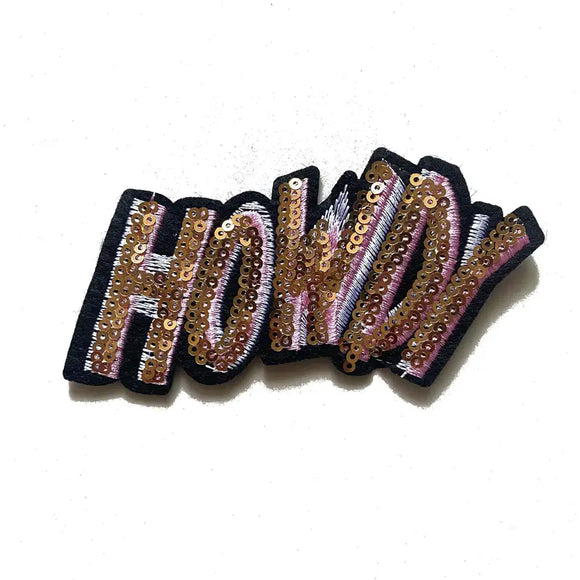 HOWDY Sequin Iron On Patch