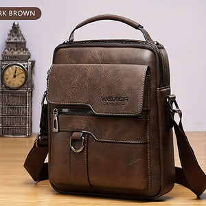 Men's Vintage Leather Crossbody Bag