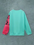 Hot Pink Turquoise Cheetah Sweater