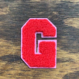 Varsity Letter Patch Chenille Alphabet Mix