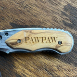 GC Engraved Wooden Handle Blades