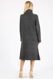 ONE SIZE Wool Turtleneck Sweater Dress