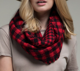 Buffalo Plaid Infinity Scarf