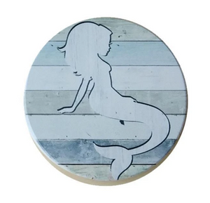 Mermaid on Boards Car Coaster