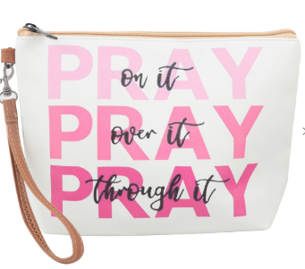 Pray Over On Through It Zipper Pouch