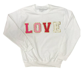 LOVE Varsity Letter Sweatshirt