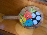 Large Long Painted Wood Bread Boards