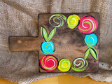 Small Painted Wood Bread Boards