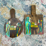 Small Painted Wood Bread Boards