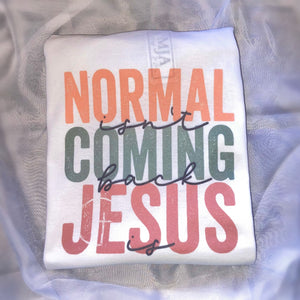 Normal isn’t coming back Jesus is T-shirt
