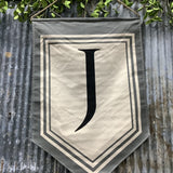 Magnolia Lane Burlap Initial Door Hangers