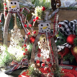 Wood Snowman Decor