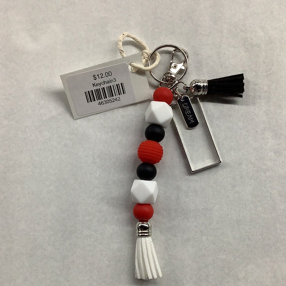 LP Straight Beaded Keychain