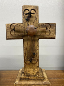 SR Wooden and Metal Cross