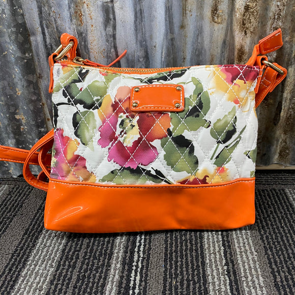 Quilted Floral Crossbody