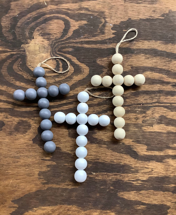 SR Beaded Wooden Crosses