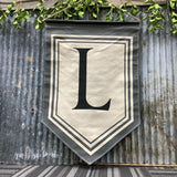 Magnolia Lane Burlap Initial Door Hangers