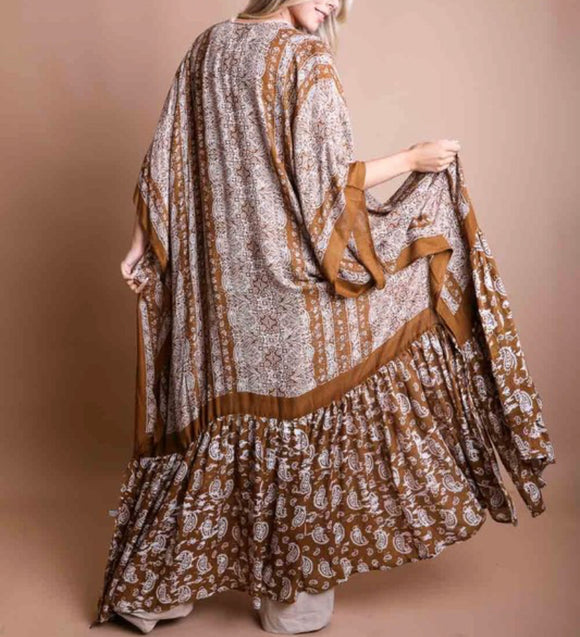 Brown Paisley Cover-up