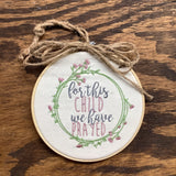 JK Embroidered Hoop